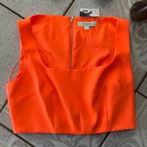 Milly Women's Orange Top